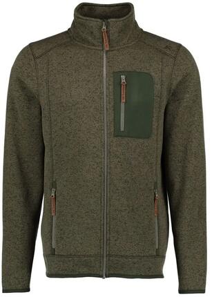 OS Trachten® Strick-Fleecejacke Herren oliv/grün in Jagdjacke Outdoorjacke