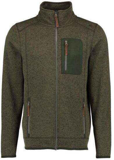 OS Trachten® Strick-Fleecejacke Herren oliv/grün in Jagdjacke Outdoorjacke