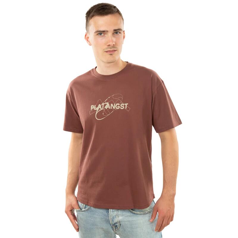 T-shirt Veins Marron