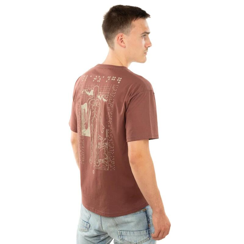 T-shirt Veins Marron