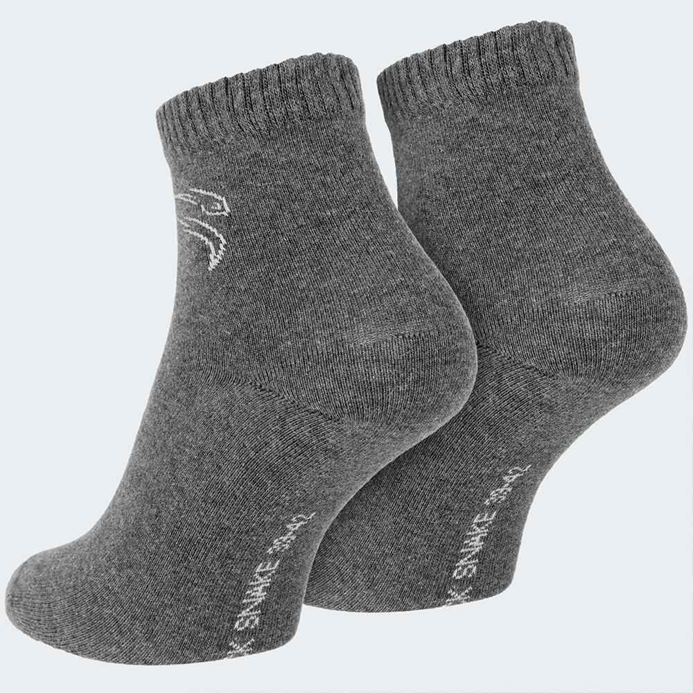 Quarter chaussettes | 3 paires | Femmes et hommes | Anthracite/Gris/Gris clair 4/7