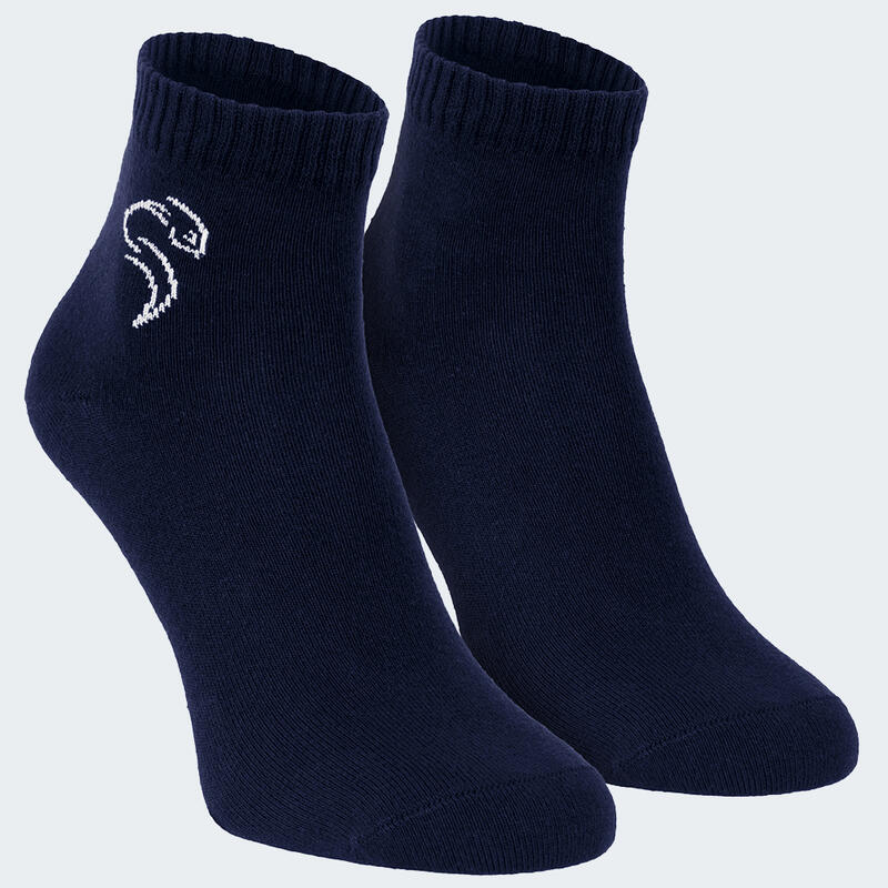Quarter chaussettes | 3 paires | Femmes et hommes | Bleu foncé/Bleu/Gris