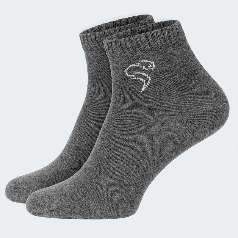 Quarter Sneaker Socken | 3 Paar | Damen und Herren | Anthrazit/Grau/Hellgrau