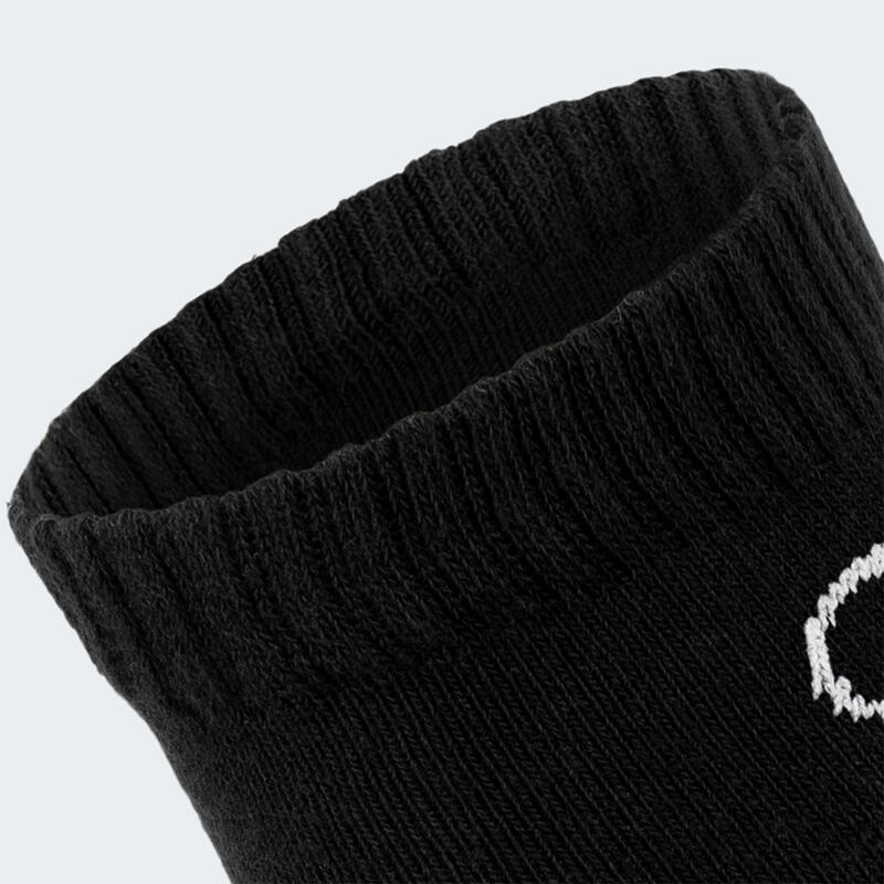 Quarter chaussettes | 3 paires | Femmes et hommes | Noir/Gris/Blanc