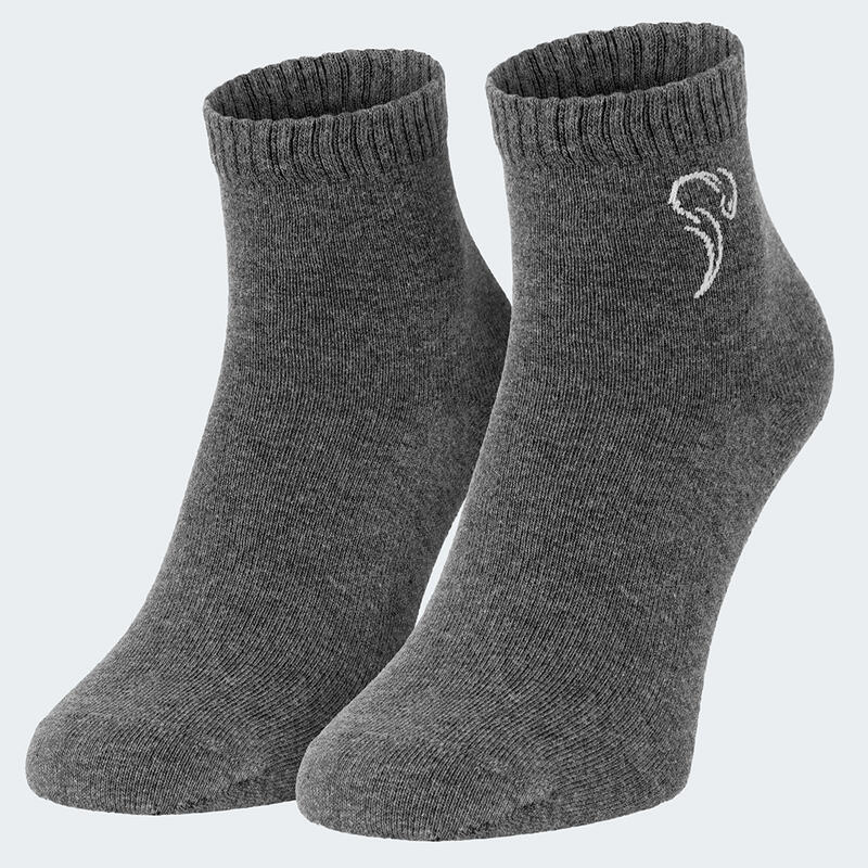 Quarter Sneaker Socken | 3 Paar | Damen und Herren | Schwarz/Grau/Weiß