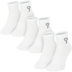 Quarter Sneaker Sokken | 3 Paar | Dames en Heren | Wit