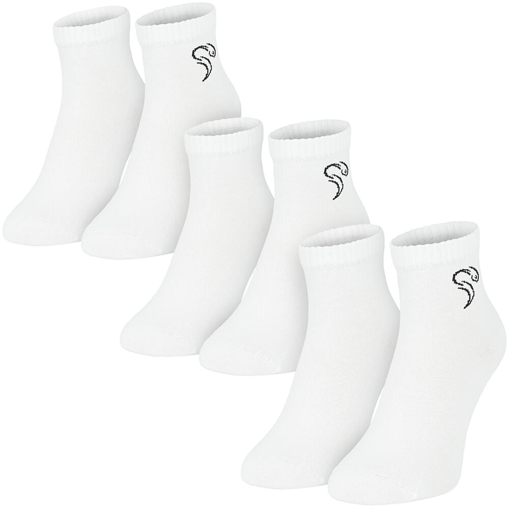 Quarter socks | 3 pairs | Women and men | White