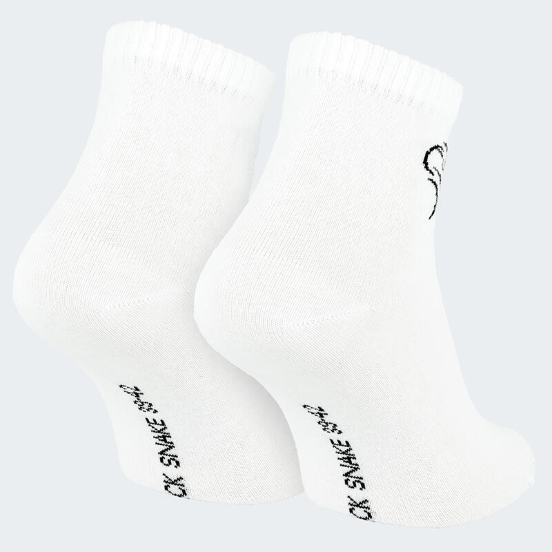 Quarter Sneaker Socken | 3 Paar | Damen und Herren | Weiß