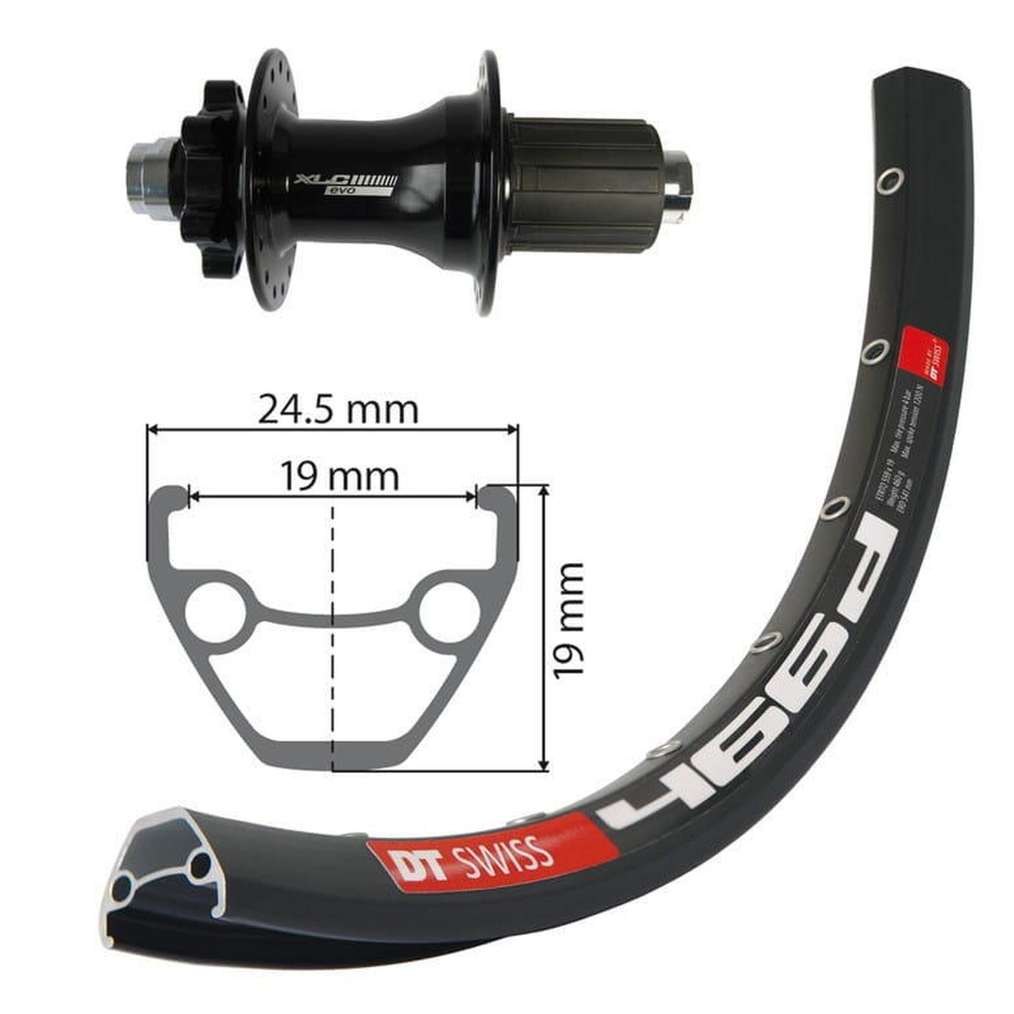 Roue arrière DT Swiss D466 Disc 26/27.5/29 pouces