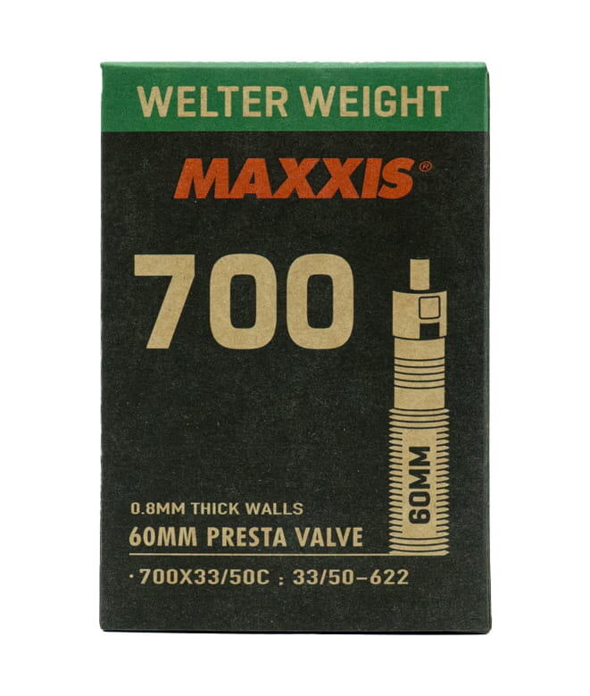 Cameră Maxxis Welter Weight 700C (33-50 mm) Presta 60 mm.