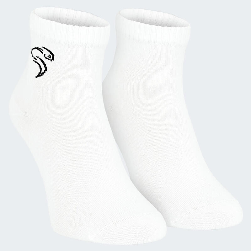 Quarter chaussettes | 3 paires | Femmes et hommes | Blanc/Rose/Aprikot