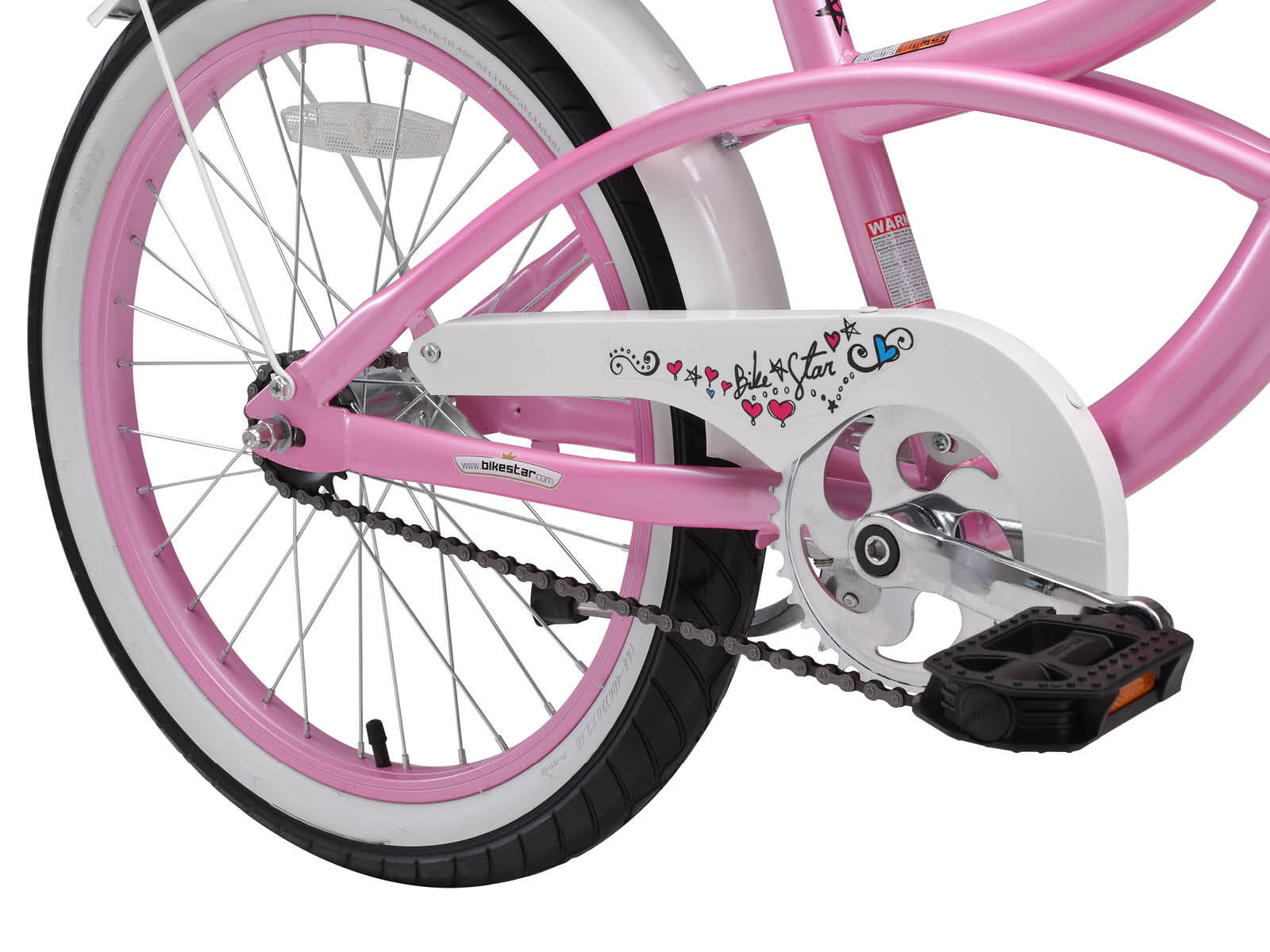 Bikestar kinderfiets Cruiser 20 inch roze 4/7
