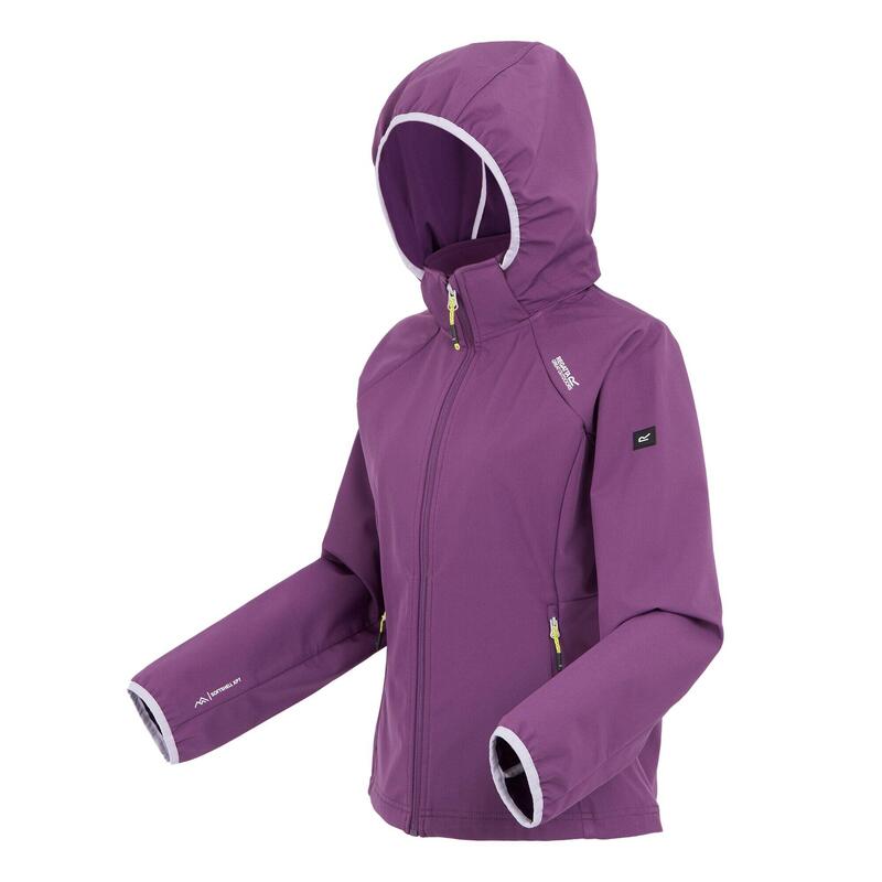 Veste softshell BOURDA Femme (Violet coucher de soleil / Lilas pâle)