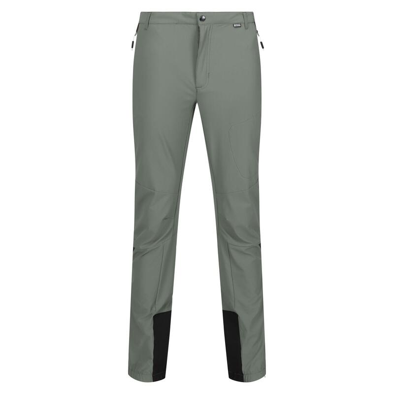 Pantalones de Senderismo Mountain III para Hombre Verde Ágave, Ceniza