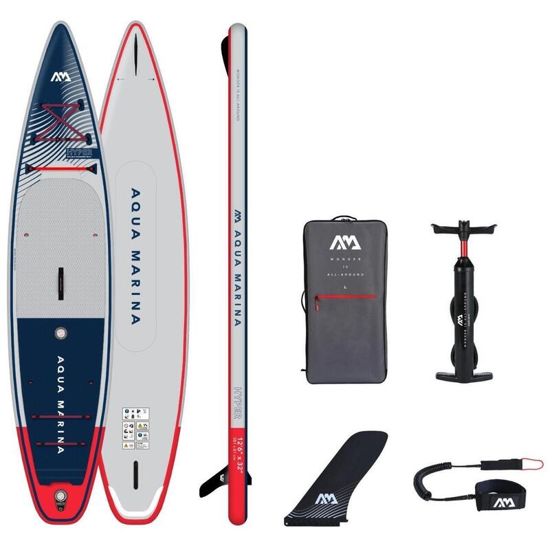 AQUA MARINA HYPER 12'6" SUP Board Stand Up Paddle aufblasbar Surfboard