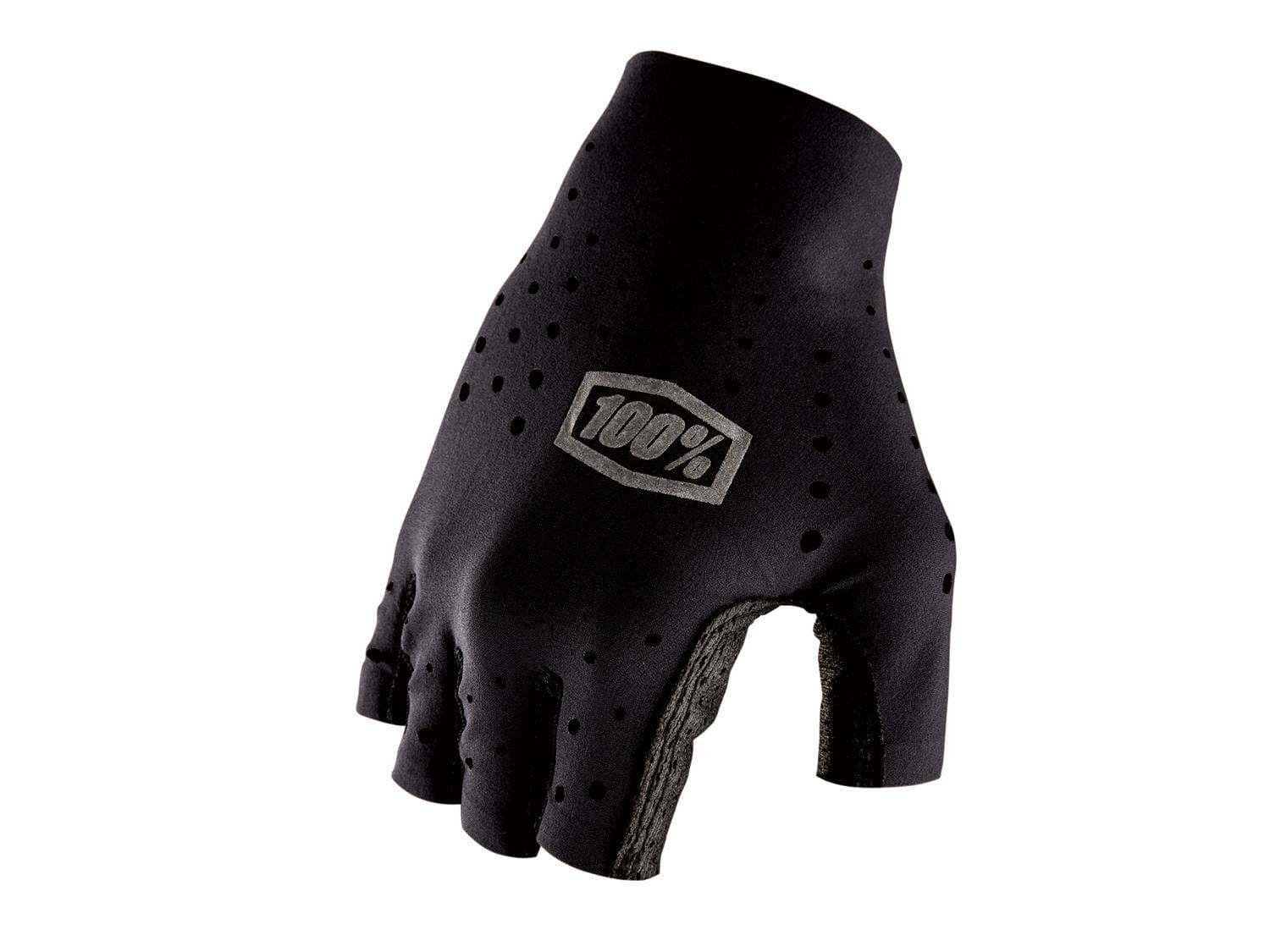 100% Sling Women's Kurz-Finger-Handschuhe - black