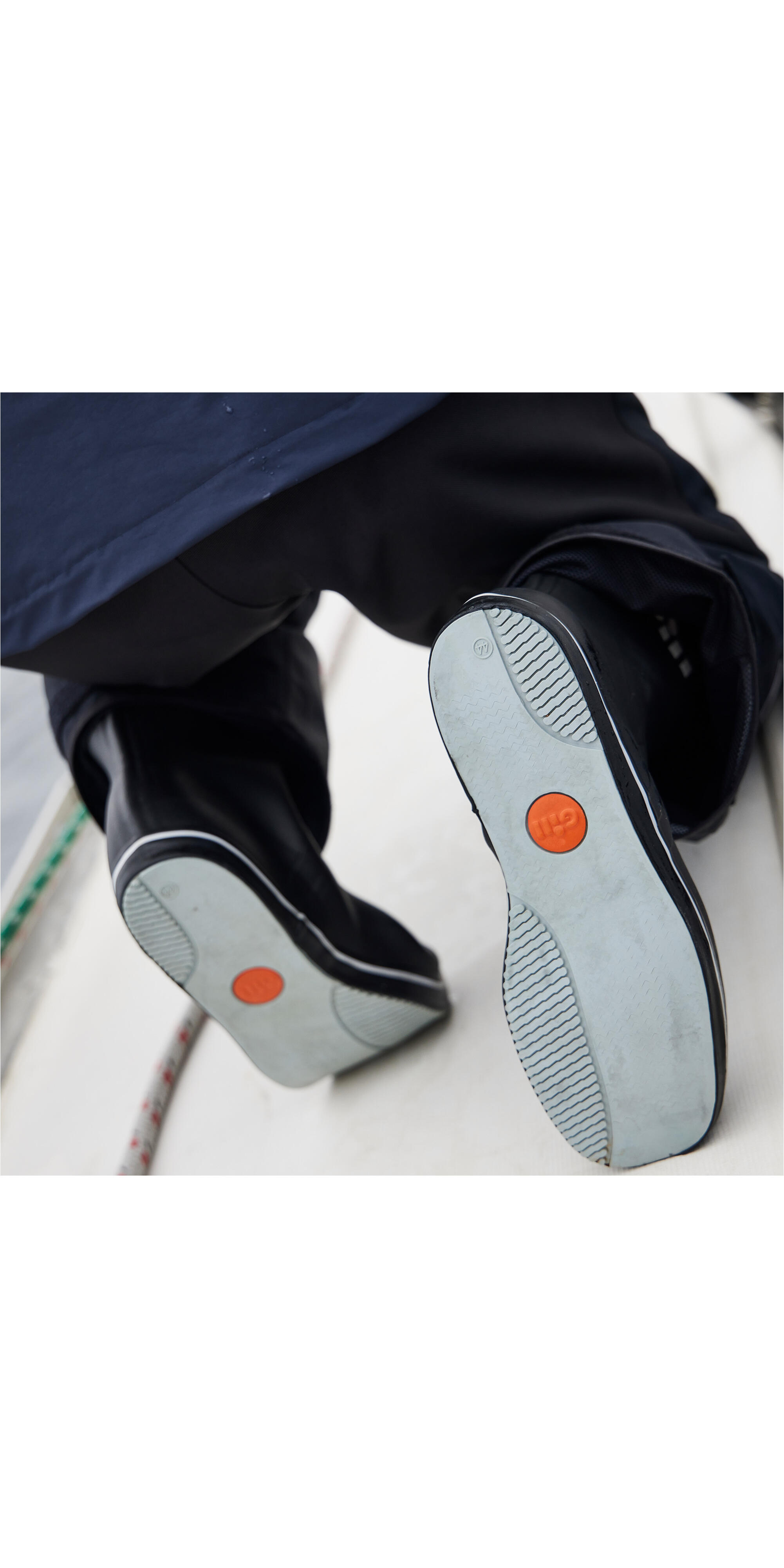 Korte rubberen cruising laars unisex zwart 6/7