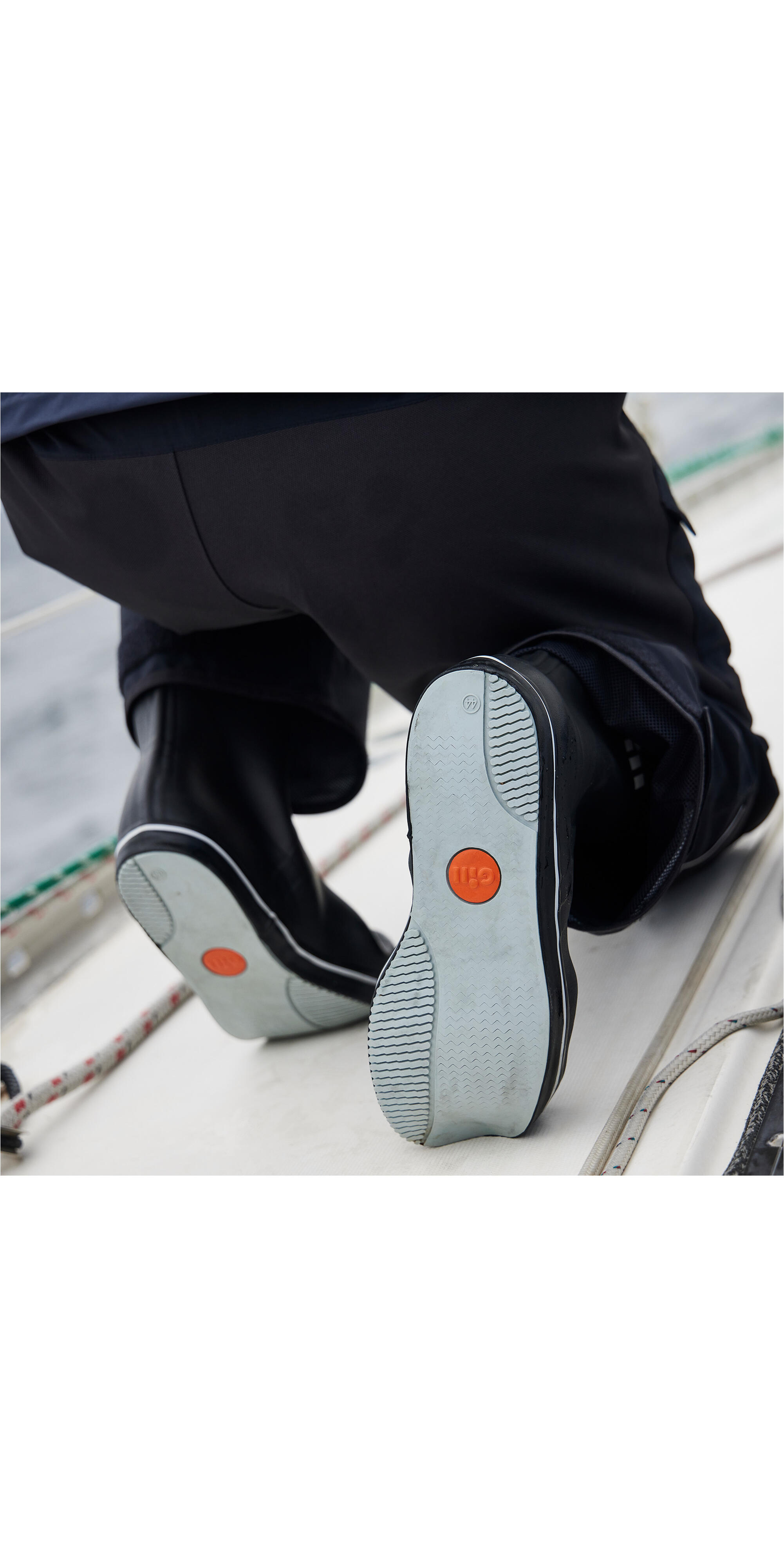 Korte rubberen cruising laars unisex zwart 5/7