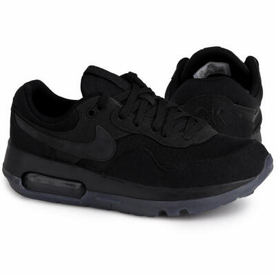 Scarpe Sportive Motivo Pelle ScamosciataBambini Nike Air Max Nero