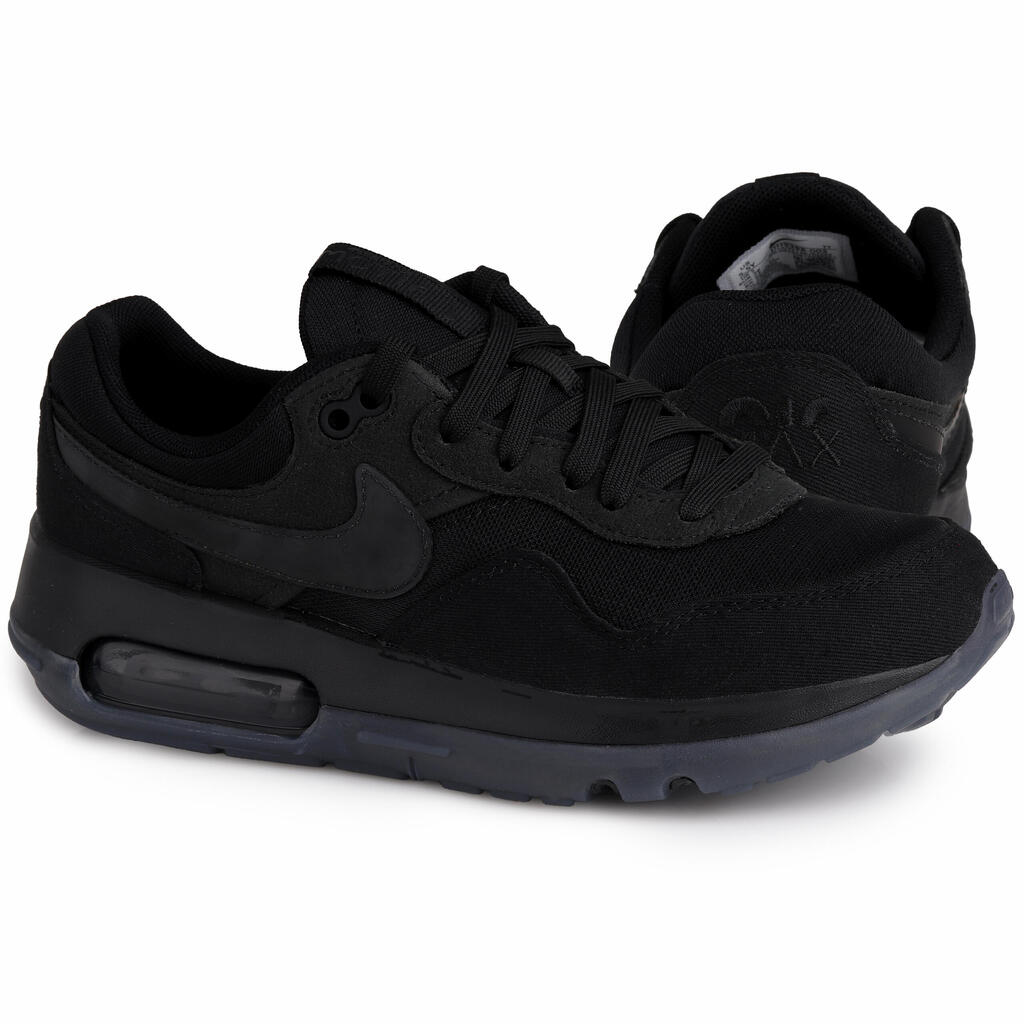Childrens/Kids Air Max Motif Suede Trainers (Black)