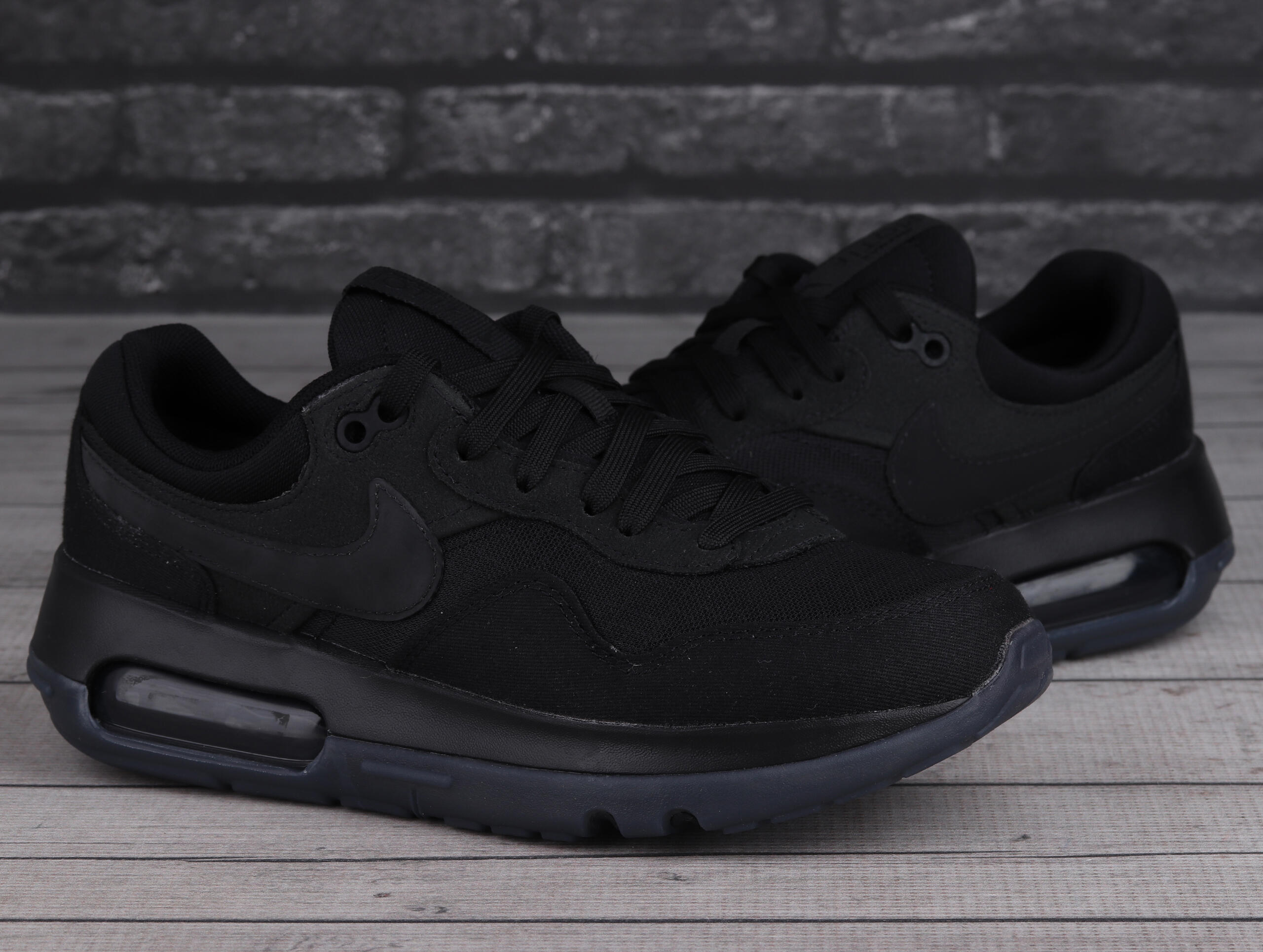 Zapatillas Deportivas de Ante Air Max Diseño Motivo para Niños/Niñas Negro 2/7