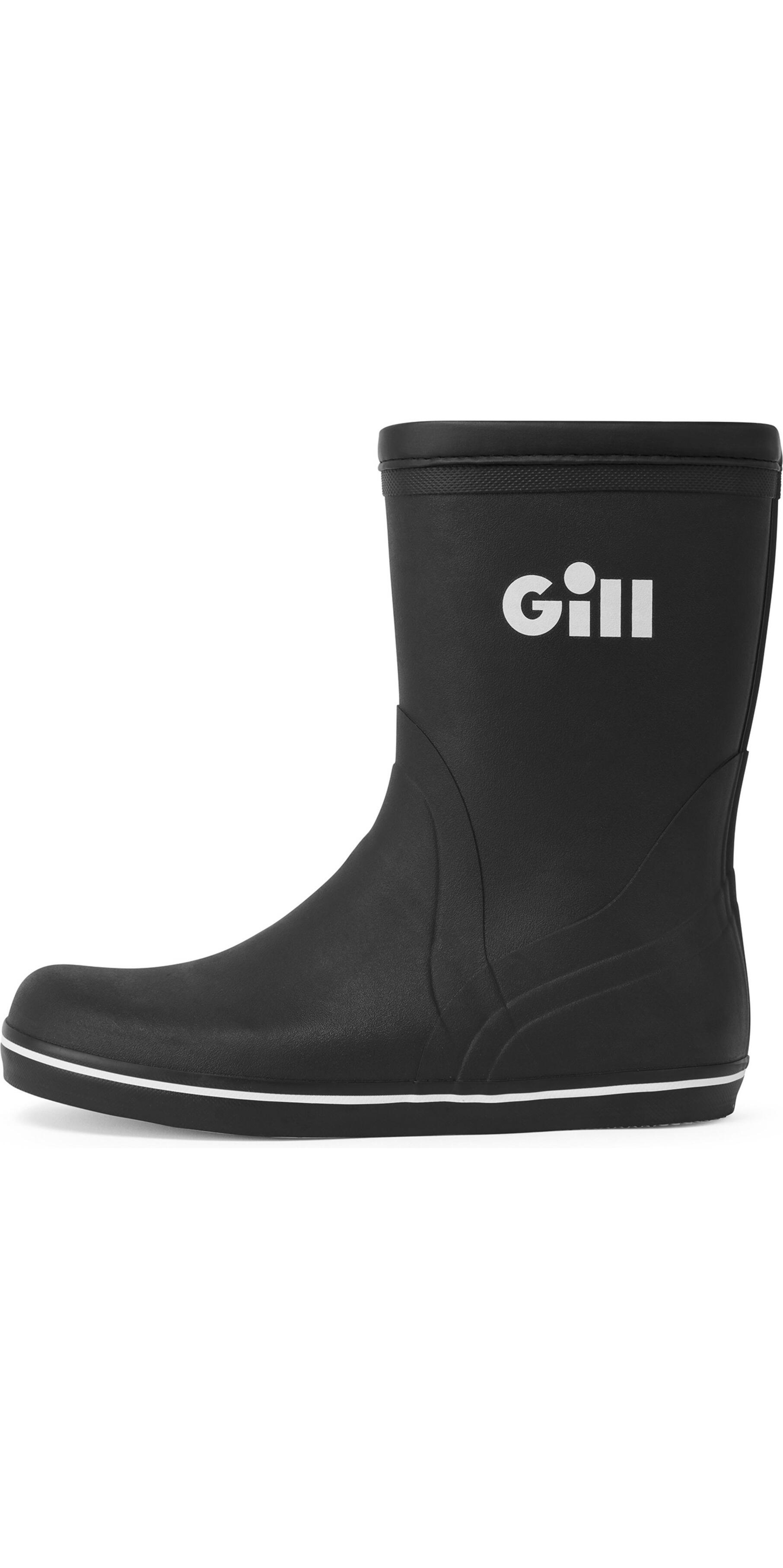 GILL Korte rubberen cruising laars unisex zwart