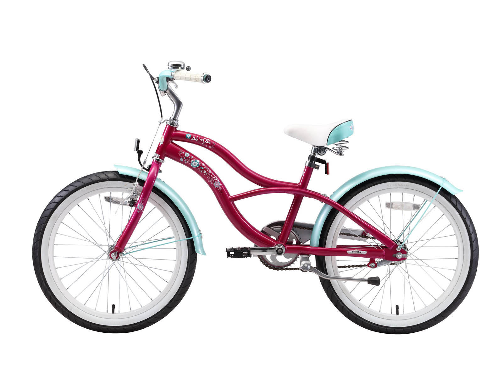 BIKESTAR Bikestar, Cruiser Kinderfahrrad, 20 Zoll, Flieder