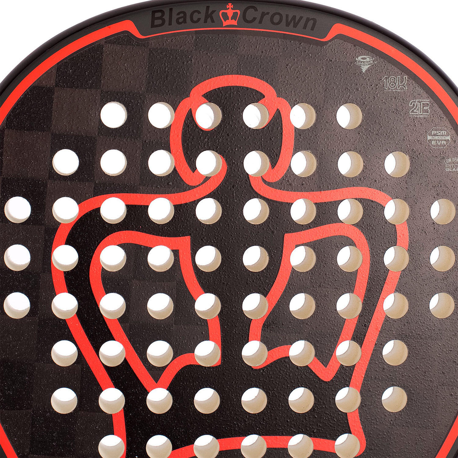 Raquete de Padel Adulto Black Crown Piton 12 5/6