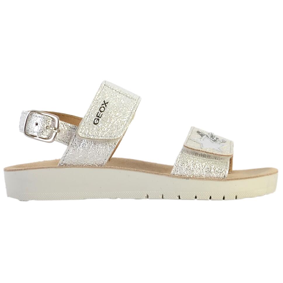 Sandały GEOX J SANDAL COSTAREI GI Srebrny