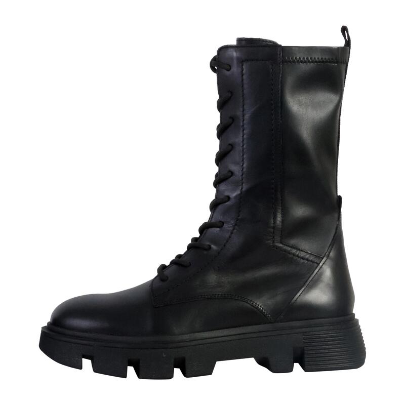 Bottes Geox En Cuir Noir - Taille 39 Femme - Occasion Très Bon état