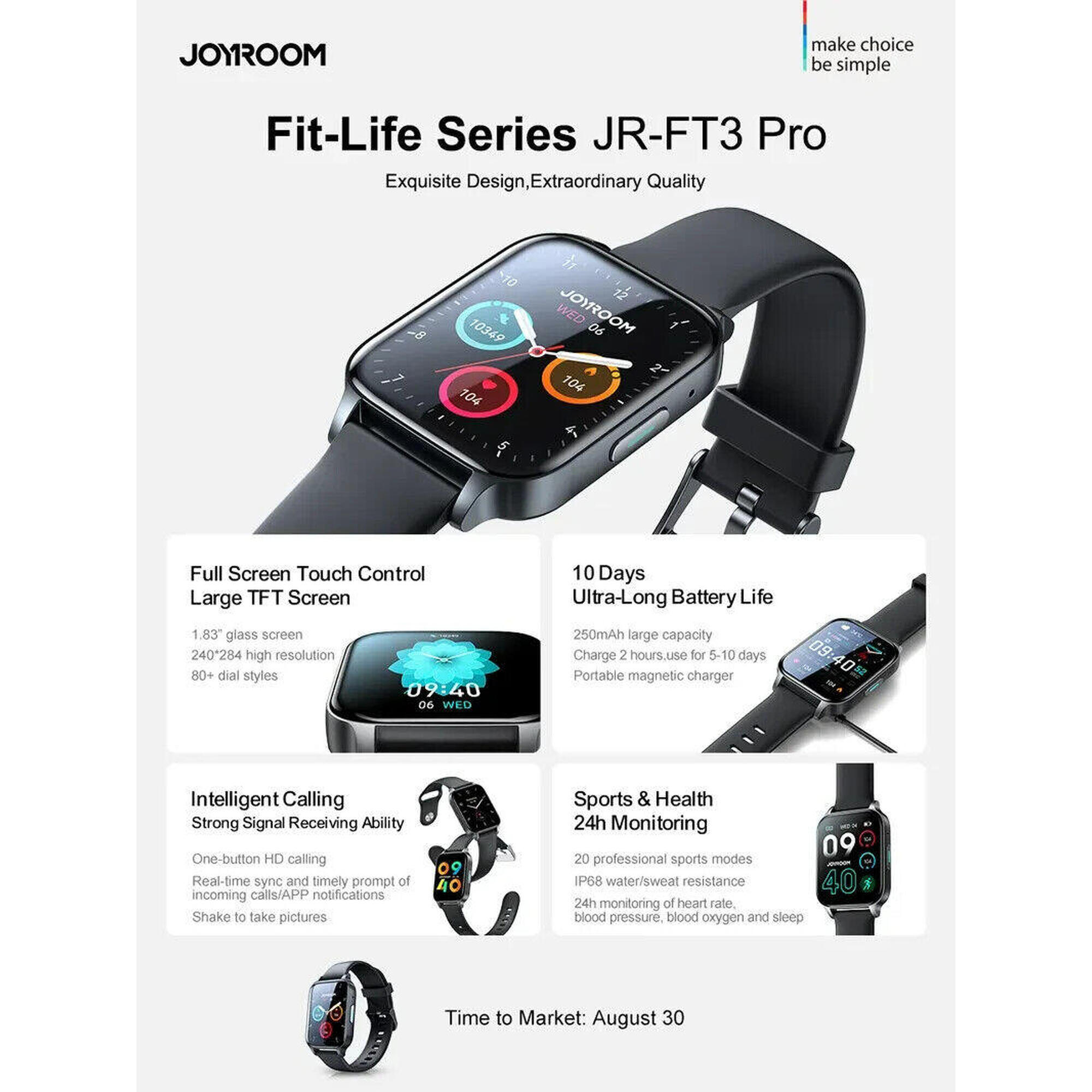 Smartwatch Joyroom Fit-Life Pro