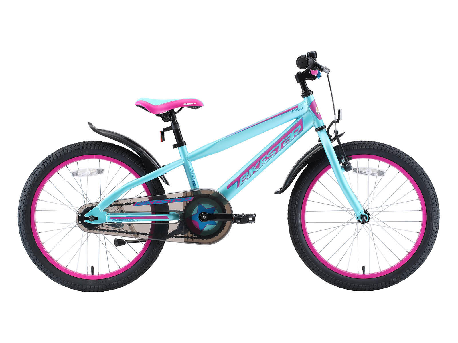 BIKESTAR Bikestar kinderfiets Urban Jungle 20 inch paars/turquoise