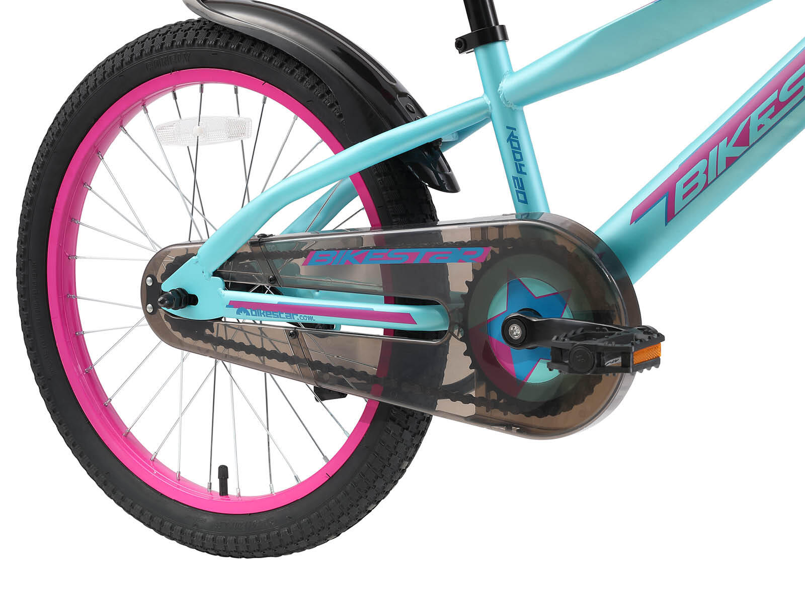 Bikestar kinderfiets Urban Jungle 20 inch paars/turquoise 4/7