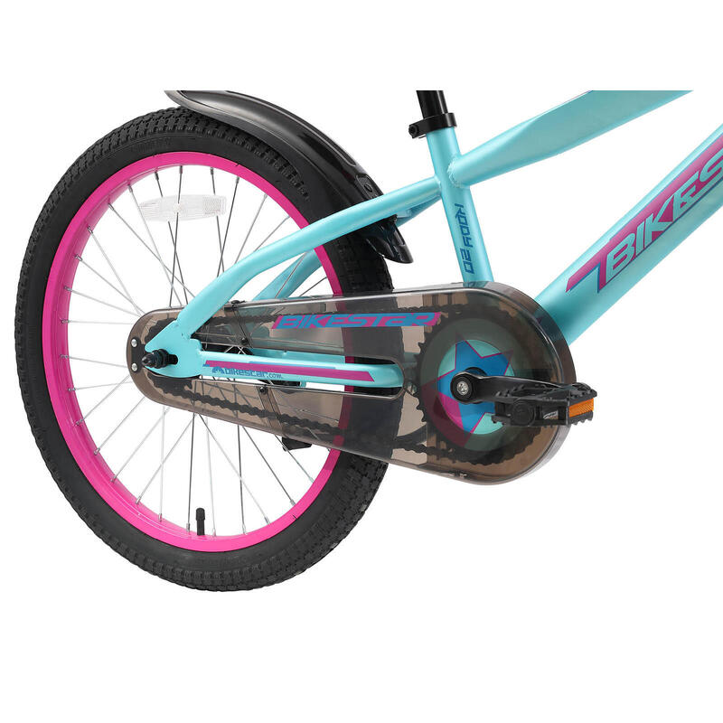 Bikestar kinderfiets Urban Jungle 20 inch paars/turquoise
