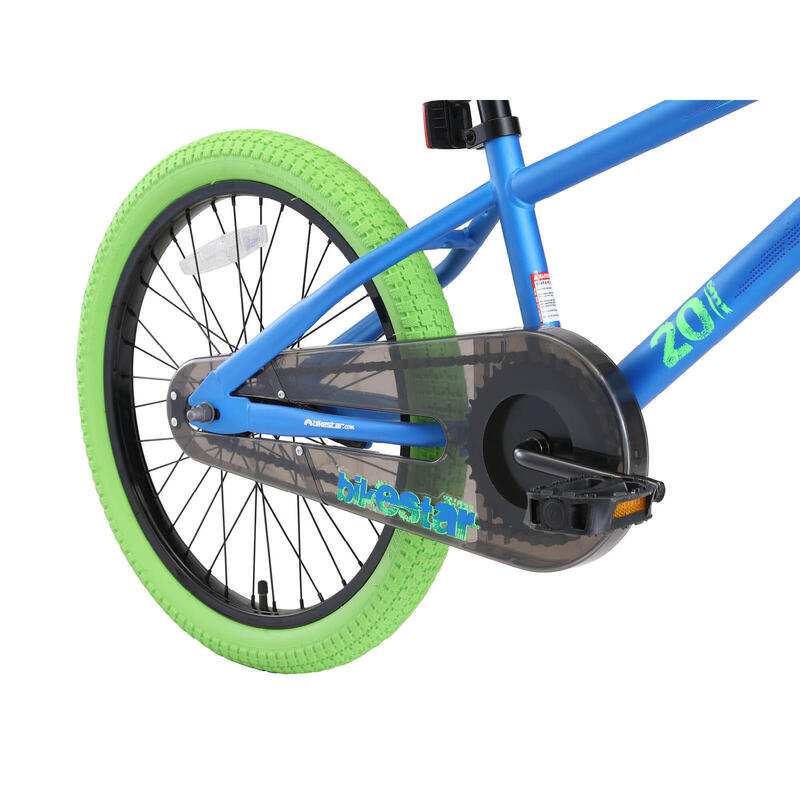 Bikestar kinderfiets BMX 20 inch blauw/groen