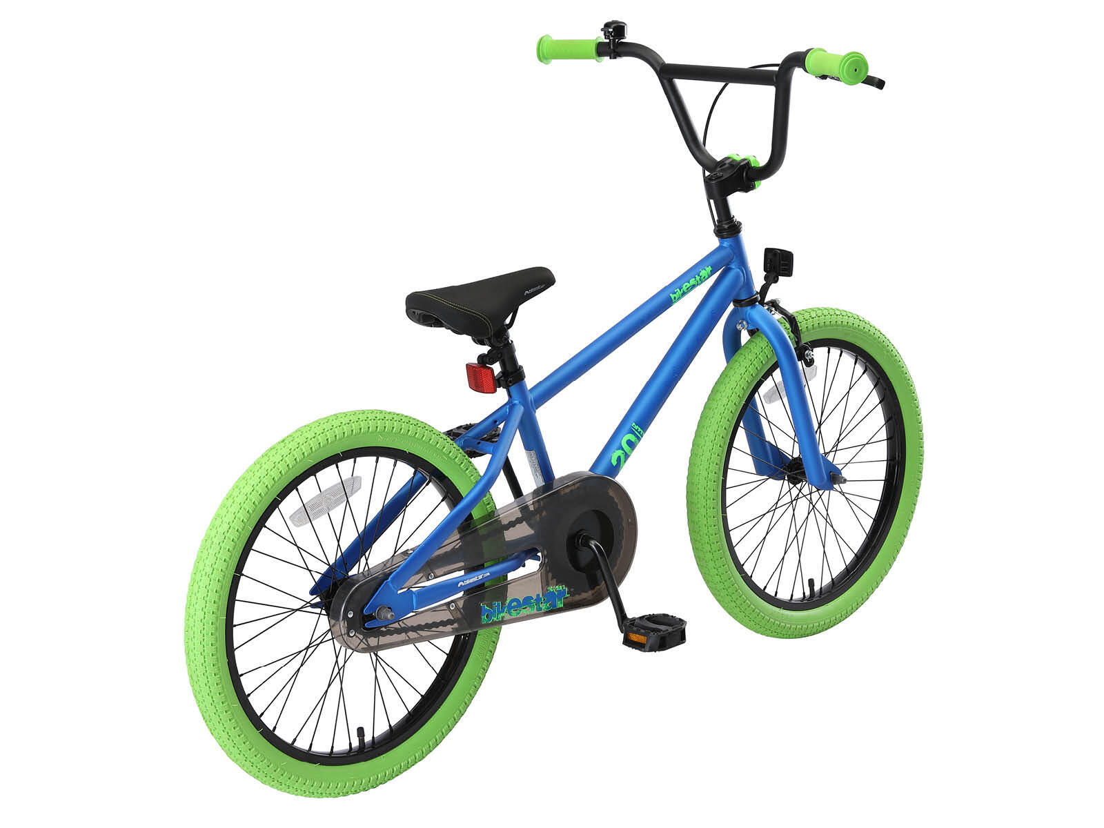 Bikestar kinderfiets BMX 20 inch blauw/groen 2/7