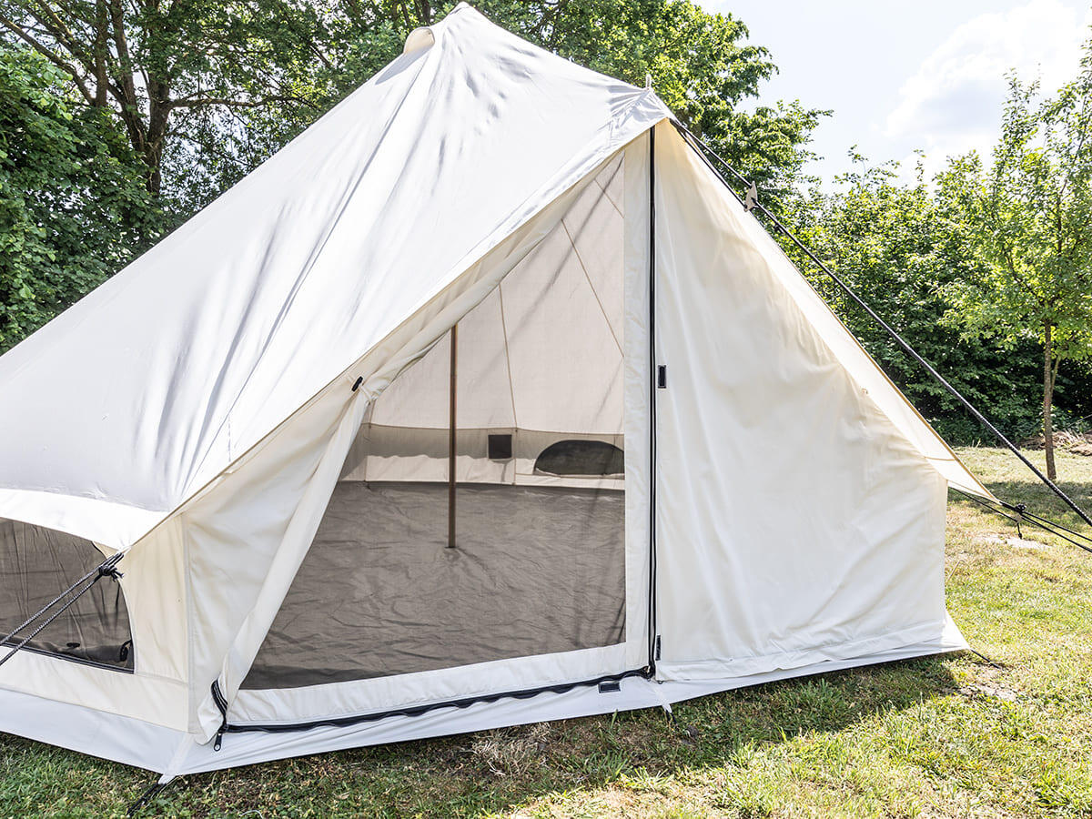 Tente Tipi Jatuni 400 Protect - Diamètre 4 m - 8 personnes, tapis de sol cousu 2/8