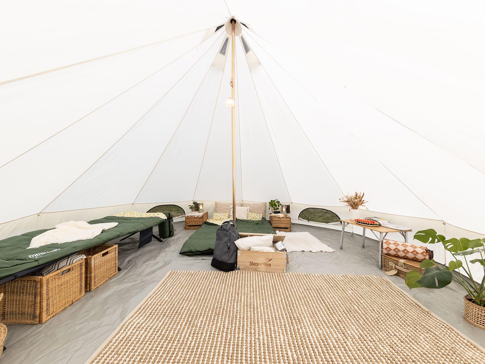 Tente Tipi Jatuni 400 Protect - Diamètre 4 m - 8 personnes, tapis de sol cousu 4/8