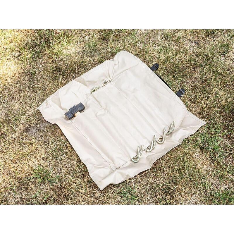 Tente Tipi 400 Coton Technique - camping - 8 personnes, tapis de sol cousu