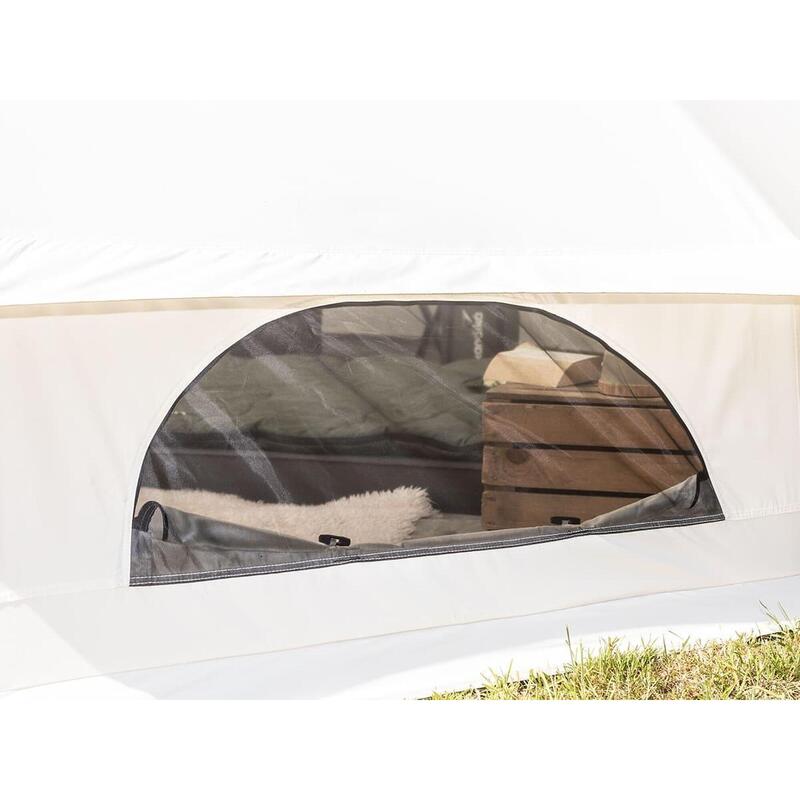 Tente Tipi 400 Coton Technique - camping - 8 personnes, tapis de sol cousu