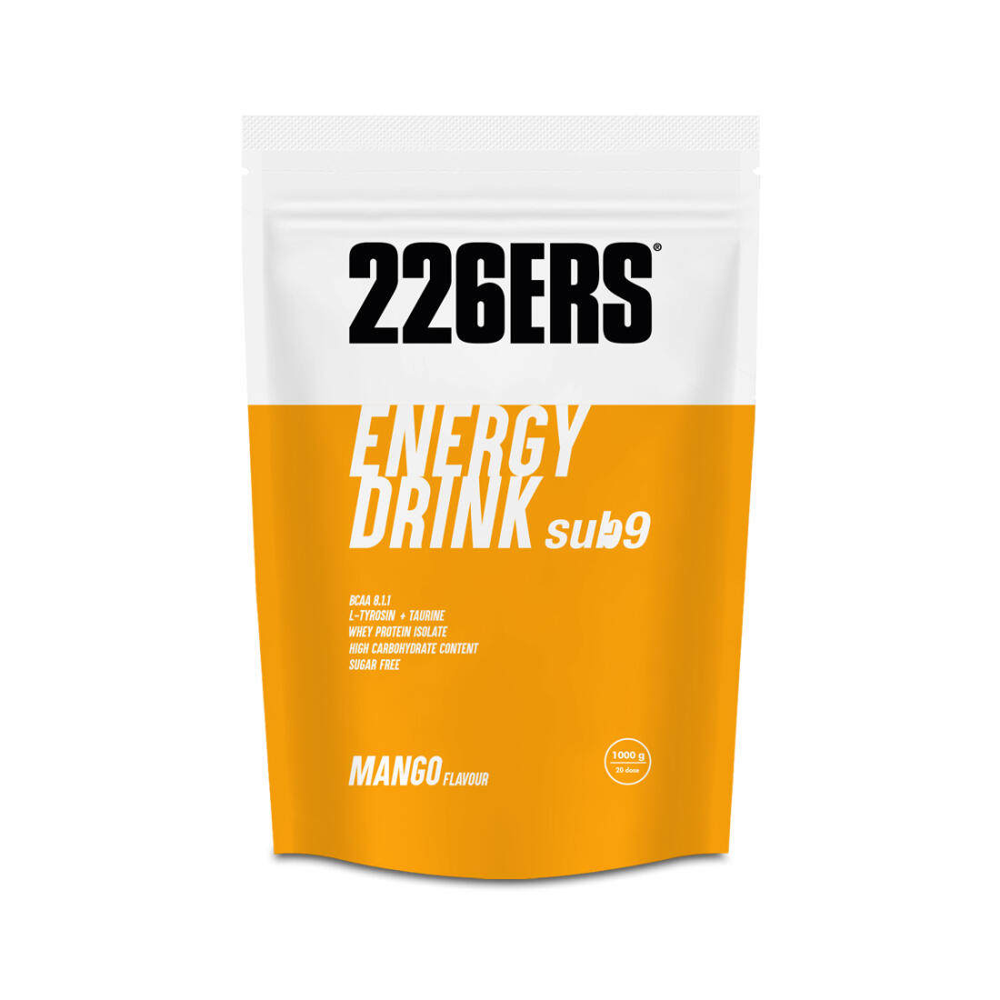 226ERS Bebida energética SUB9 ENERGY DRINK - 1KG Sabor a Manga - 226ERS