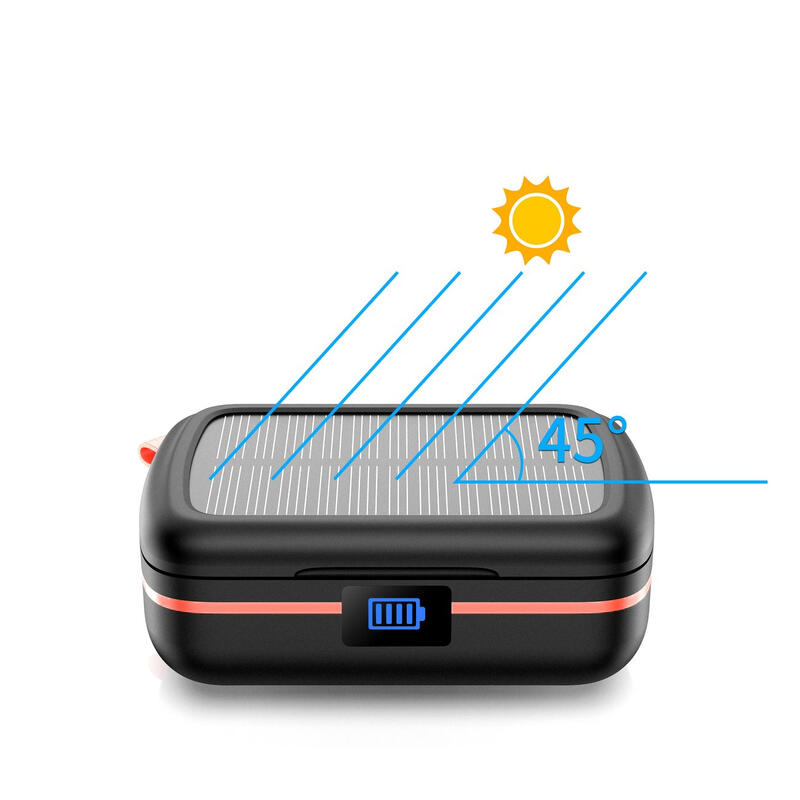 Słuchawki bezprzewodowe Choetech TWS wodoodporne z panelem słonecznym