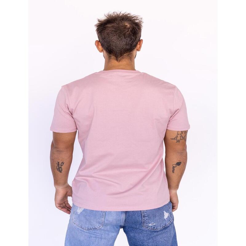 Camiseta Ciclismo Hombre Stelvio Stelvelo Manga Corta Rosa Nude