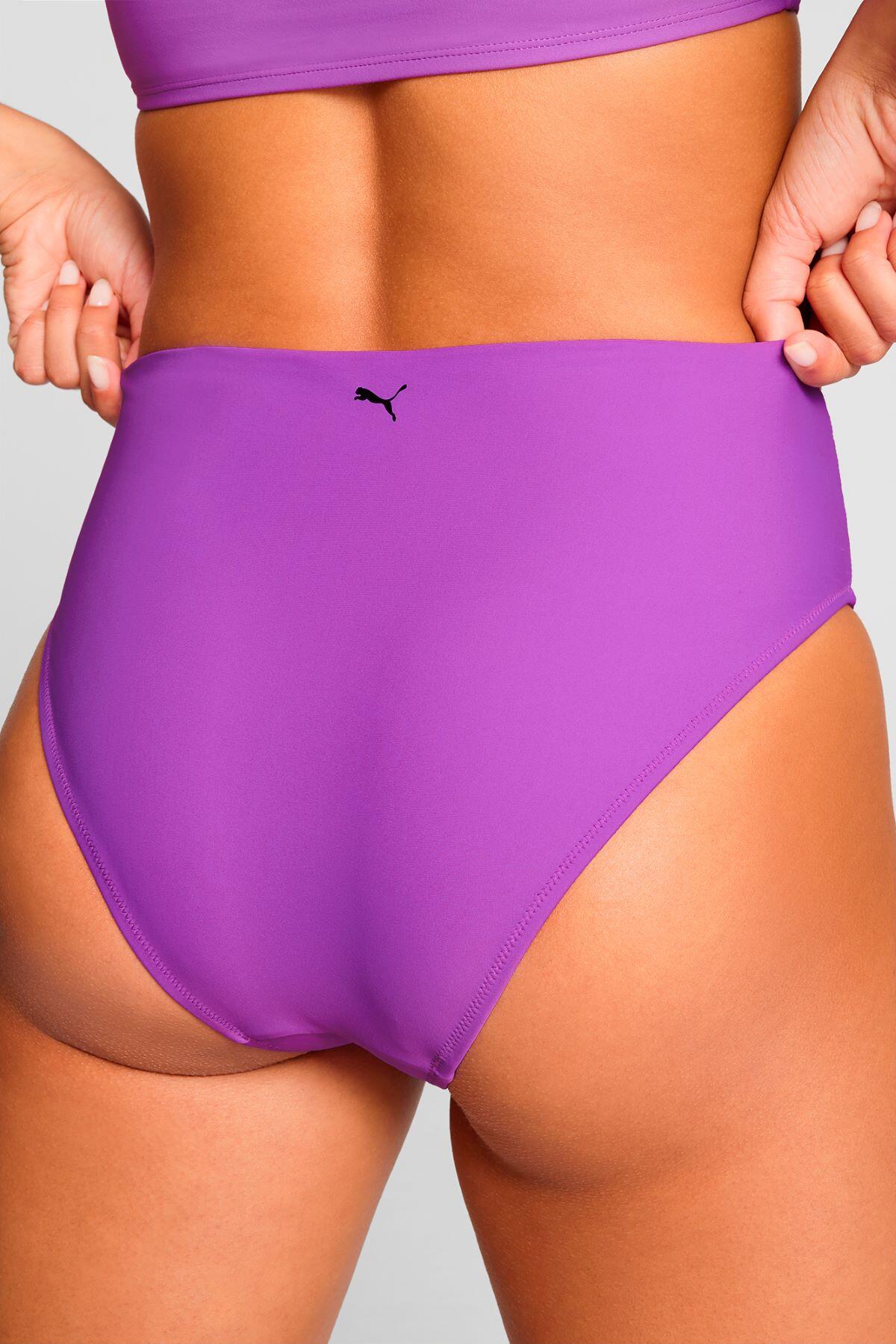 Bas de maillot taille haute Violet 3/5