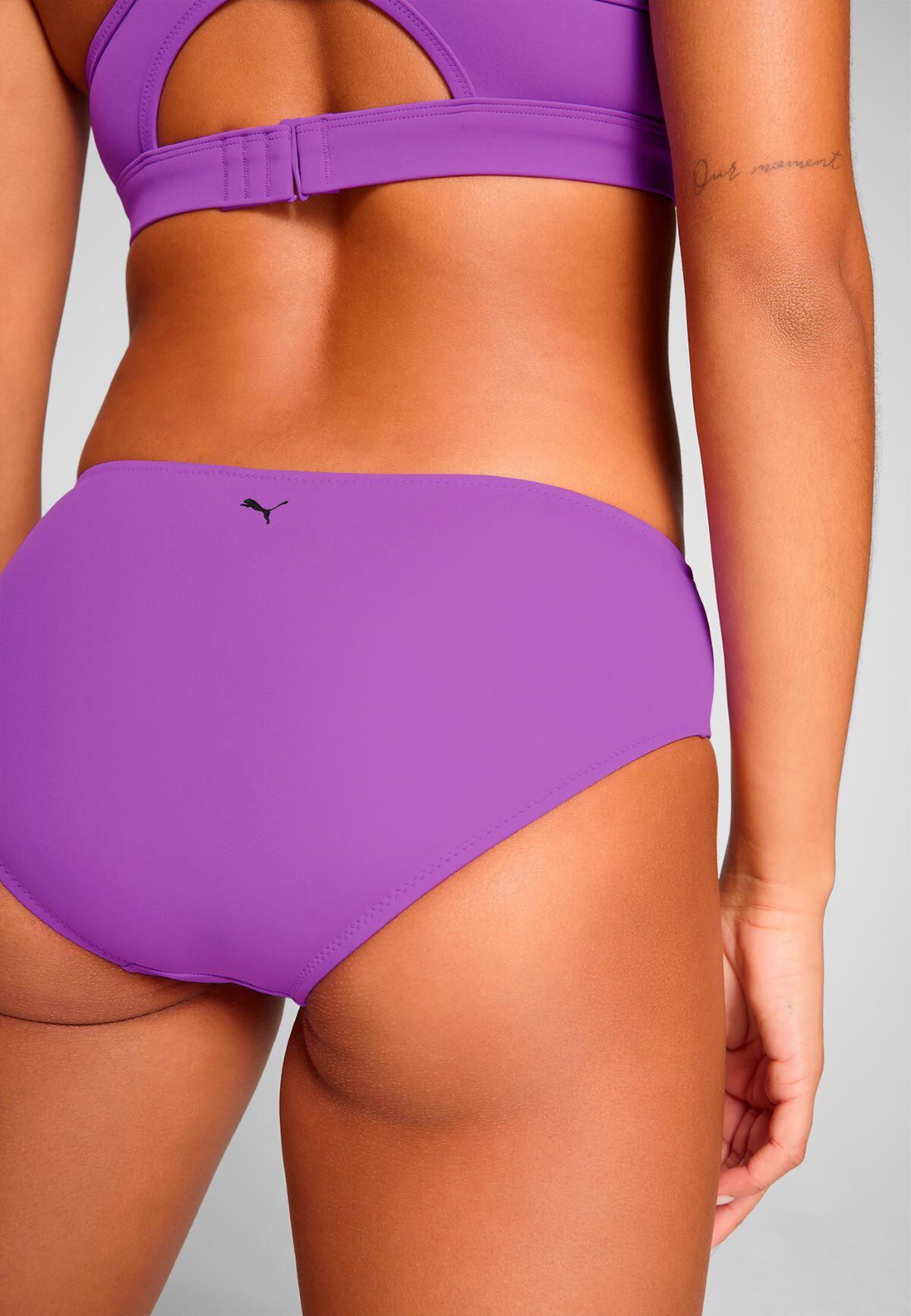 Bas de maillot taille basse femme Violet 2/5
