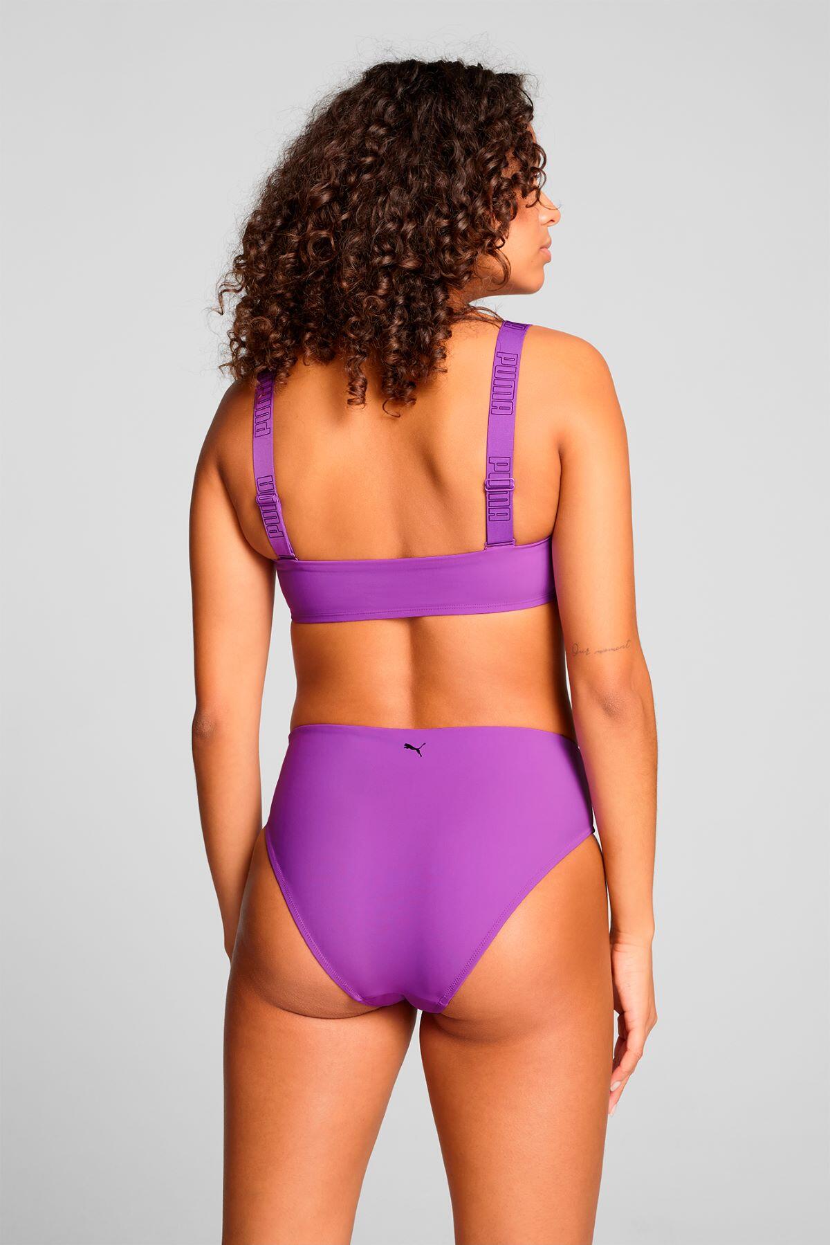 Bas de maillot taille haute Violet 2/5