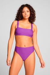 Bas de maillot taille haute Violet