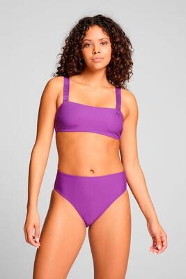 Braguita de bikini de cintura alta Morado