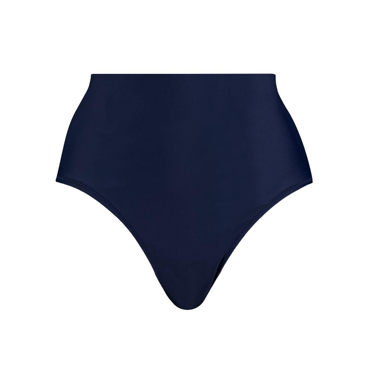 Bas de maillot taille haute Bleu Marine 4/5