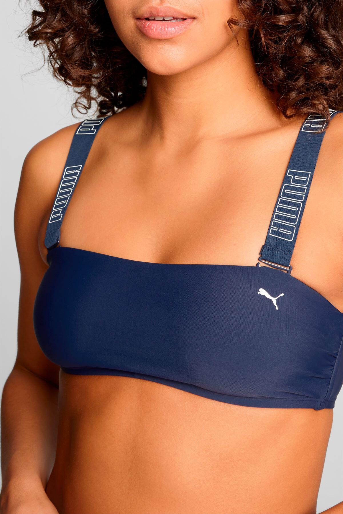 PUMA Bikinitopje Bandeau Navy